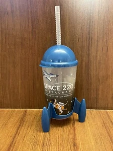 Walt Disney World EPCOT Space 220 Restaurant Raketenschiff Sammeltasse mit Strohhalm - Bild 1 von 3