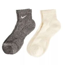 Nike Everyday Plus Ankle Socks 2-Pack Dri-Fit Cushioned (Men’s 8-12) Black Beige