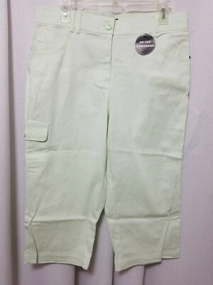 Pantalones capri Counterparts Slimming Sensations para mujer 10 NUEVO verde Celadon 1411 Foto 1 de 4