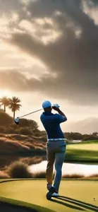 Picture of Man che gioca a golf taglia A3 - Foto 1 di 1