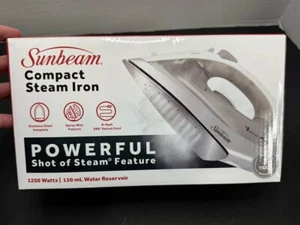 Sunbeam Compact Steam Iron - Powerful Shot of Steam Feature 1200 Watts - Picture 1 of 8