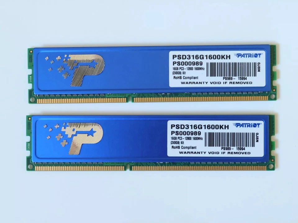 PATRIOT Speicher Signature PSD316G1600KH 16GB (2x 8GB) PC3 12800 1600MHz RAM - Bild 1 von 1