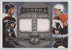 2006-07 Upper Deck Artifacts Tundra Tandems Silver /25 Simon Gagne Jeff Carter