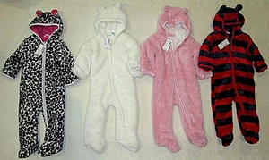 Children Winter Ski Snowsuit Snow Suit Bunting Coat Hooded 6-9 M, 9-12 M months - Picture 1 of 17