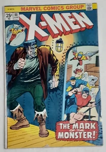 X-Men #88 ~ 1974 Marvel Comics ~ Cyclops, Beast, Iceman, Frankenstein Monster - Bild 1 von 12