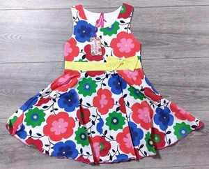Cutie Patootie Dress 4T Toddler Girls Sleeveless White Floral Flower Summer - Picture 1 of 6