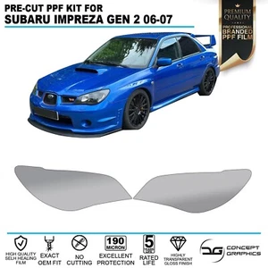 Protector de piedra de faros precortado PPF película de protección de pintura para Subaru Impreza Gen 2 - Imagen 1 de 4
