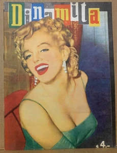 PORTADA FOTOGRÁFICA MARILYN MONROE 1958 DINAMITA HERMOSO ESTADO AMÉRICA LATINA - Imagen 1 de 2