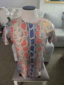 John Galliano Men's Snakeskin print T-shirt - Picture 1 of 7