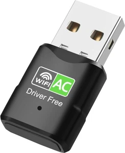 USB WLAN Stick AC600 mit Eingebautem Treiber, DualBand 5GHz/2,4GHz, USB WiFi - Bild 1 von 7
