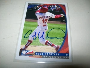 2006 GRANDSTAND RC CODY HAERTHER AUTOGRAPH SIGNED AUTO SPRINGFIELD CARDINALS - Picture 1 of 2