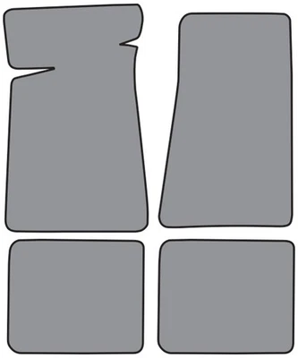Alfombrilla negra para Chevrolet Malibu 1978-1981 4 piezas (FM46F FM18R) 801 Cutpile Foto 1 de 4