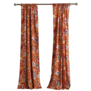 Astoria Curtain Panel Pair 84 in L Spice - Picture 1 of 5