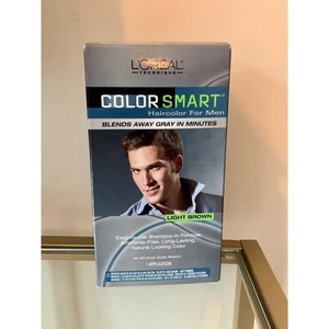 L'Oreal Color Smart Hair Color for Men Light Brown Blends gray away NEW Kit - Picture 1 of 4