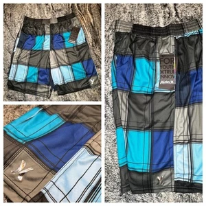 Hurley Nike Dri Fit Mens M Medium Basketball Athletic Shorts Puerto Rico Blue - Picture 1 of 8