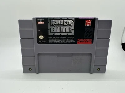 Robocop Vs Terminator (Super Nintendo SNES, 1993) Cartridge Only Tested & Works - Image 1 of 3