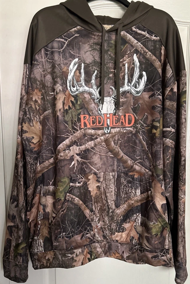 REDHEAD Camo Hoodie Men 2XL Camoflauge BPOM113 Hunting Deer Hooded Pullover XXL - Image 1 of 3
