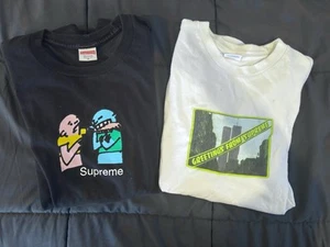 Supreme Tee Pack - Bite Tee And Twin Towers Tee - Supreme T Shirt Bundle - Picture 1 of 3