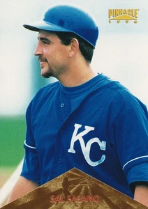 1996 Pinnacle #370 Sal Fasano (RC) - Kansas City Royals - Picture 1 of 2