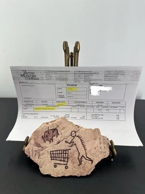 Banksy Peckham Rock Wooden Postcard Authentic Proof British Museum Pest Control - Image 1 of 4