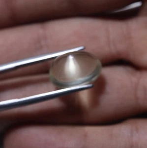 10,5 ct 15,3 x 10,3 mm natürlicher auffälliger goldener Mondstein ovale Form Cabochon - Bild 1 von 6