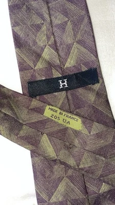 Cravatta Hermès Paris 100% Seta - Imagen 1 de 4