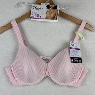 Playtex Secrets 38B All Over Smoothing Underwire Bra 4747 Pink Pirouette NEW 46 - Image 1 of 4