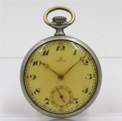 1920s Antique Omega 15J Military Design Men's 48.5mm Pocket Watch - Image 1 of 4