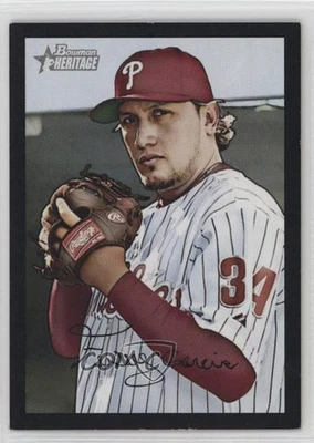 2007 Bowman Heritage Black /52 Freddy Garcia #48 - Image 1 of 2