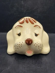 Vintage Ceramic Dog Eyeglass Holder – Sad-Eyed Hound Face Stand – 1950s Style - Bild 1 von 6