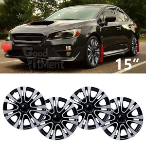 Set of 4 15" Wheel Hubcaps Fit R15 Steel Rim Cover For Subaru Impreza 2012-2015 - Picture 1 of 14