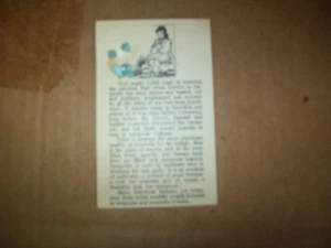 Vintage 1970er Jahre Die Geschichte von Türkis Souvenir Karte 4" x 2-1/2" - Bild 1 von 2