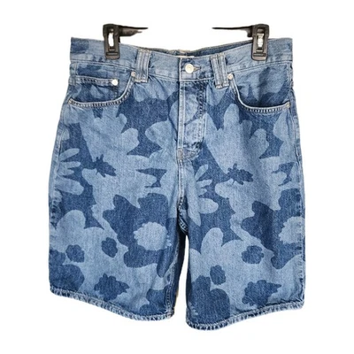 Pantalones Cortos Para Mujer We The Free Free People 29 Estampado Montana Tiro Medio Largos Informales Foto 1 de 4