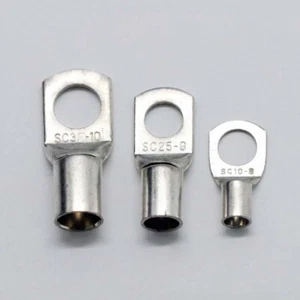 SC Copper Tube Terminal Cable Crimp Lug Bolt Hole Ring Battery Eyelet Connector - Picture 1 of 4