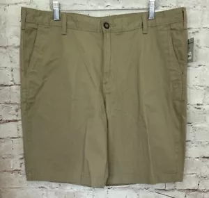 George Herren über dem Knie flache Vorderseite Shorts sand khaki hellbraun flache Vorderseite Gr. 38 NEU - Bild 1 von 4