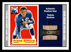 2001 Topps Archives Football Authentic Yankee Stadium Seat Relic Frank Gifford