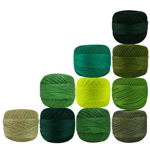 Crochet Thread Cotton Mercerized Knitting Yarn Embroidery Craft Yarn Size 40 - Picture 1 of 25