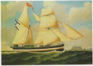 80/406 AK SEGELSCHIFF DSR-LINES TOPSAILES SCHOONER OTTO OF STRALSUND - Bild 1 von 2