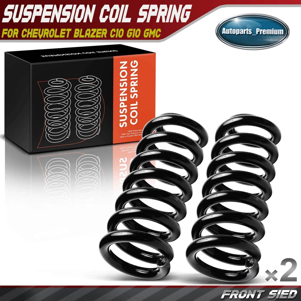 2x Muelles helicoidales delanteros para camioneta Chevrolet Blazer 1969-1972 C10 C20 Suburban GMC Foto 1 de 2