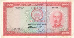 GUINEA-BISSAU PORTOGALLO 1.000$00 SCUDI 30/04/1964 - Foto 1 di 2