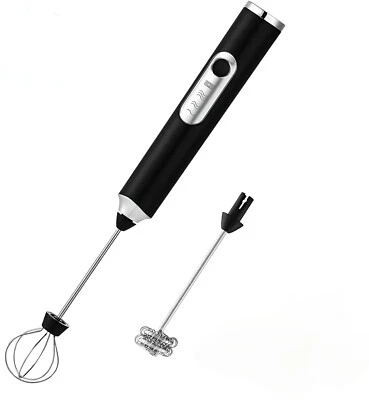 Rechargeable Electric Milk Coffee Frother Whisk Egg Beater Handheld Frappe Mixer - Image 1 of 4