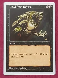 Magic The Gathering 5TH EDITION HOWL FROM BEYOND black card MTG FIFTH - Picture 1 of 2