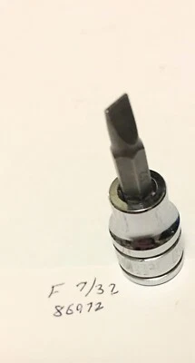 Kobalt F 7/32 x 3/8" Dr Flat Bit Socket 86972 Free Shipping - Image 1 of 2