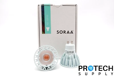 (2/Pk) Soraa Healthy GU10 / LED Bulb 400Lm 2700K 36°FL 7.5W NEW with WARRANTY - Image 1 of 4