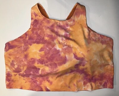 Athleta D-DD Women's Sports Bra Size 3X Active Tie Dye Pink Orange NWT NEW - Image 1 of 4