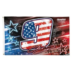 CHASE ELLIOTT #9 PATRIOTIC STARS AND STRIPES 3'X5' DELUXE FLAG NEW WINCRAFT 🏁 - Picture 1 of 1