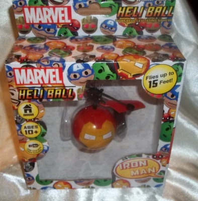 Marvel Iron Man Heli Ball Toy Ages 10+ Flies to 15 Feet New In Box - Image 1 of 3