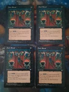 MTG Magic the Gathering - 4 x Dark Ritual (a playset!) - Ice Age - LP - Picture 1 of 1