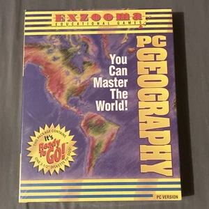 SEALED Exzooma Educational Games PC Geography - IBM Windows 3 1/2" Floppy Disc - Picture 1 of 5