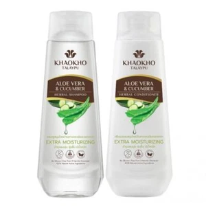 2X Champú y acondicionador hidratante pepino Khaokho Talaypu aloe vera 330 ml. - Imagen 1 de 6